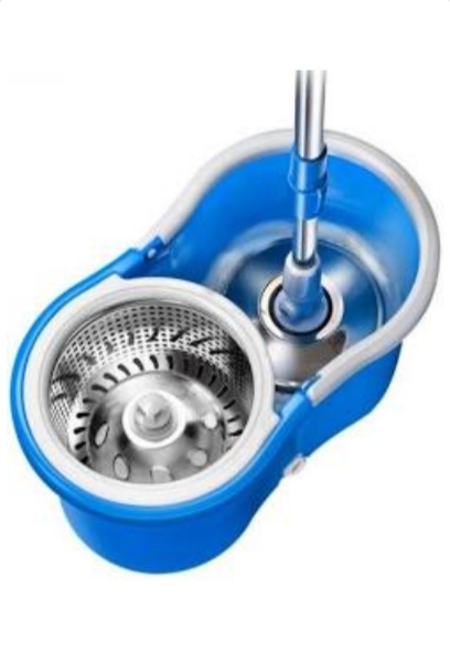 Универсальная швабра с отжимом-центрифугой и ведром Easy Mop ...