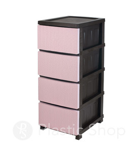 Комод пластиковый RIO pink
