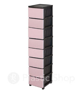 Комод пластиковый RIO pink 8 ярусов