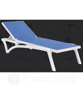 Шезлонг Pacific от Турецького производителя Siesta 089 White-Blue