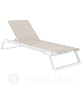 Шезлонг Tropic Siesta 708 White-Taupe