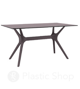 Стол Siesta с ротанговой ножкой (Ibiza Table 80) Арт. 864 Brown